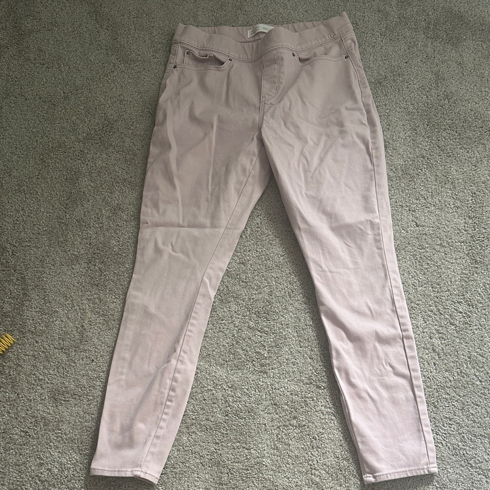Signature by Levi Strauss Pink Pull-On Skinny Jeans